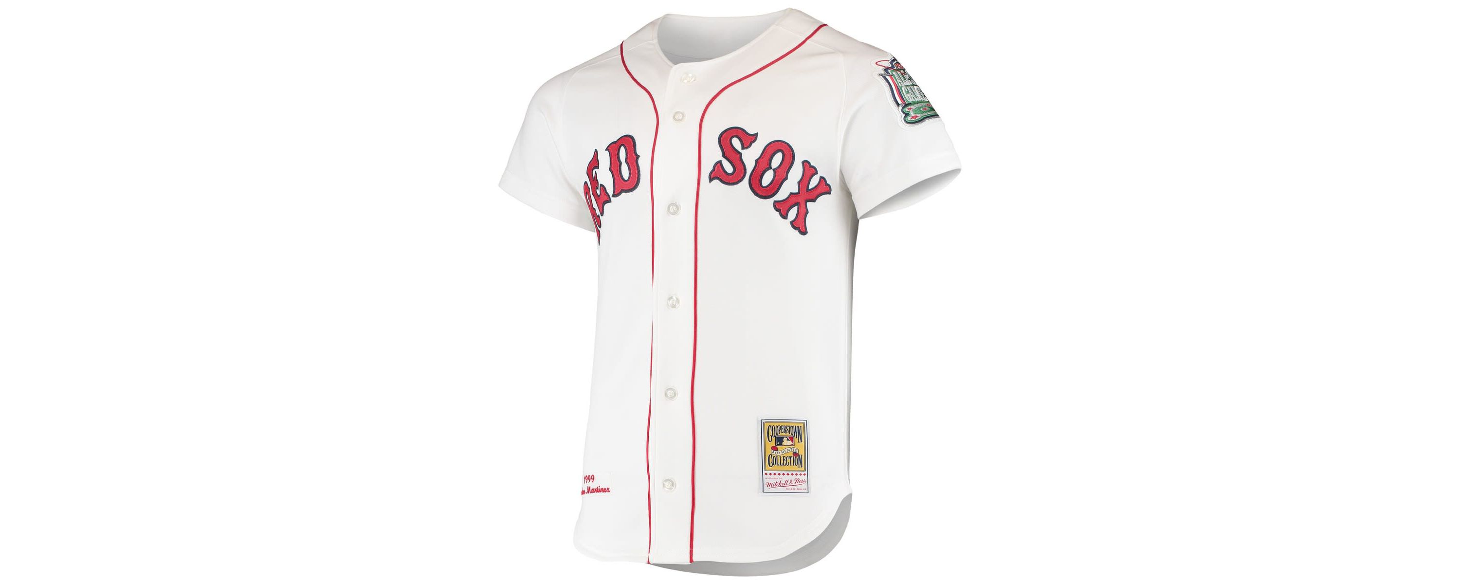 Boston Red Sox MLB Pedro Martinez Boston Sox 1999 Cooperstown Collection Home Authentic Jersey