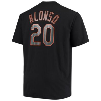 MLB Fanatics Pete Alonso New York Mets Big & Tall Wordmark Name Number T-Shirt