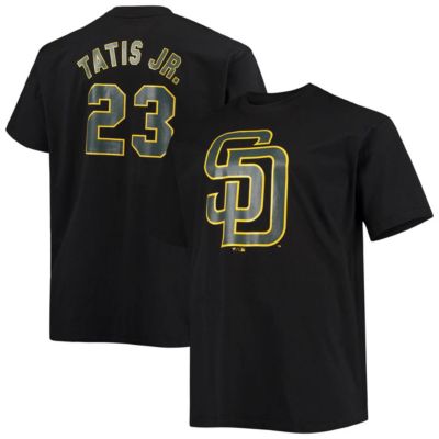 MLB Fanatics Fernando Tatis Jr. San Diego Padres Big & Tall Wordmark Name Number T-Shirt