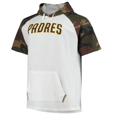 MLB Fernando Tatis Jr. White/Camo San Diego Padres Player Big & Tall Raglan Hoodie T-Shirt