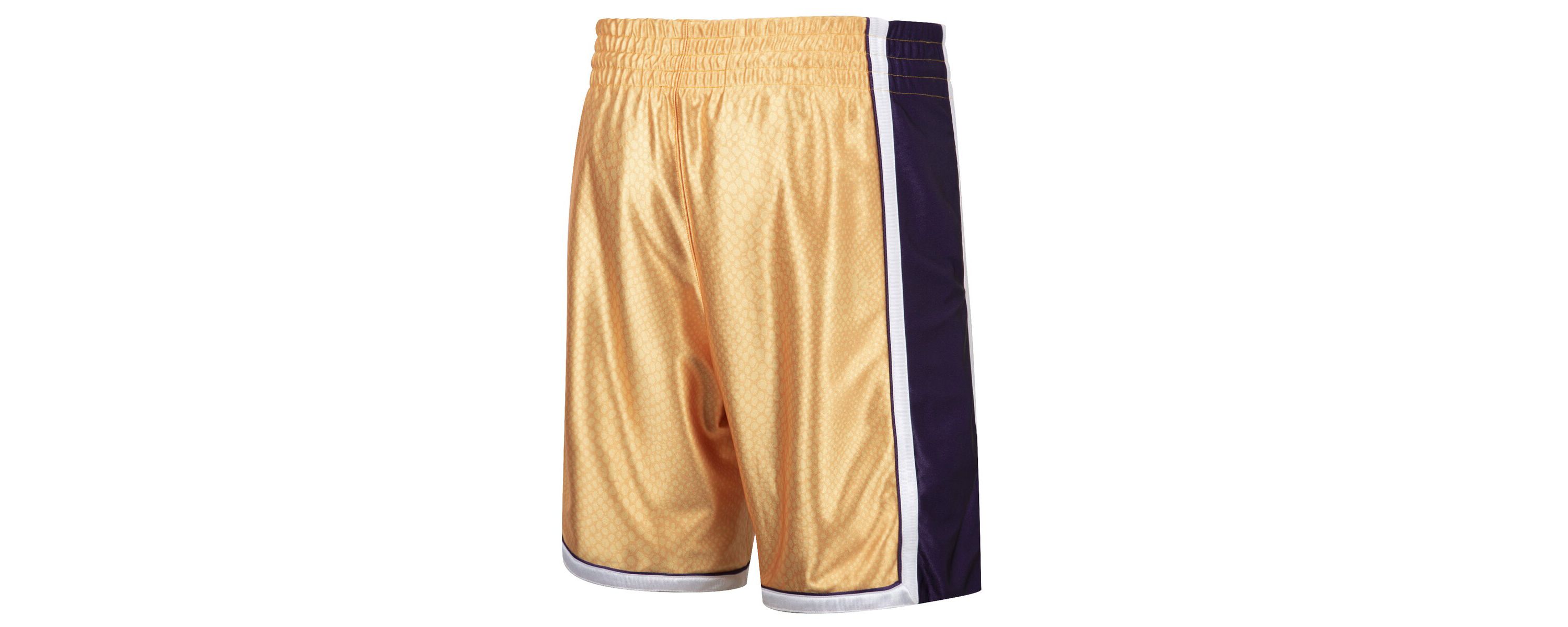 NBA Kobe Bryant Gold/Purple Los Angeles Lakers Authentic Reversible Shorts