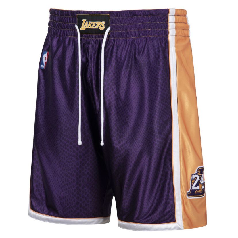 NBA Kobe Bryant Gold/Purple Los Angeles Lakers Authentic Reversible Shorts