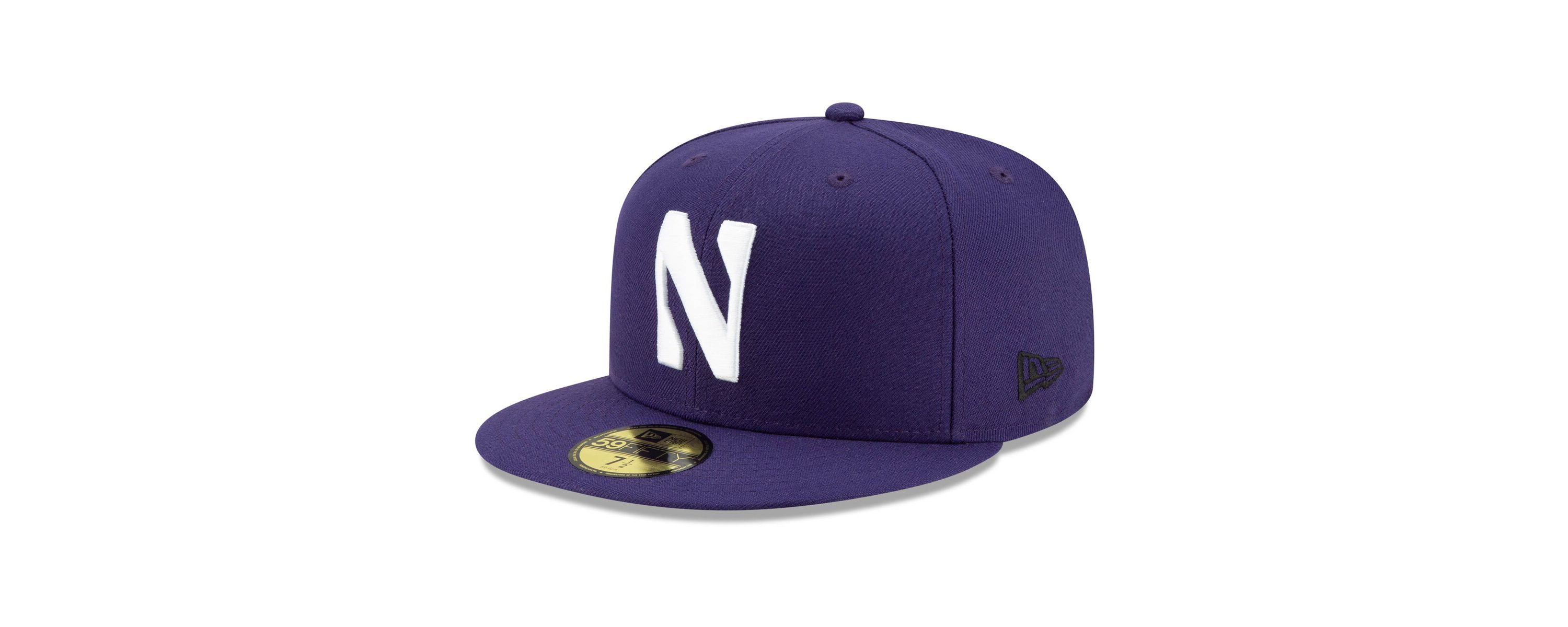 NCAA Northwestern Wildcats Primary Team Logo Basic 59FIFTY Fitted Hat
