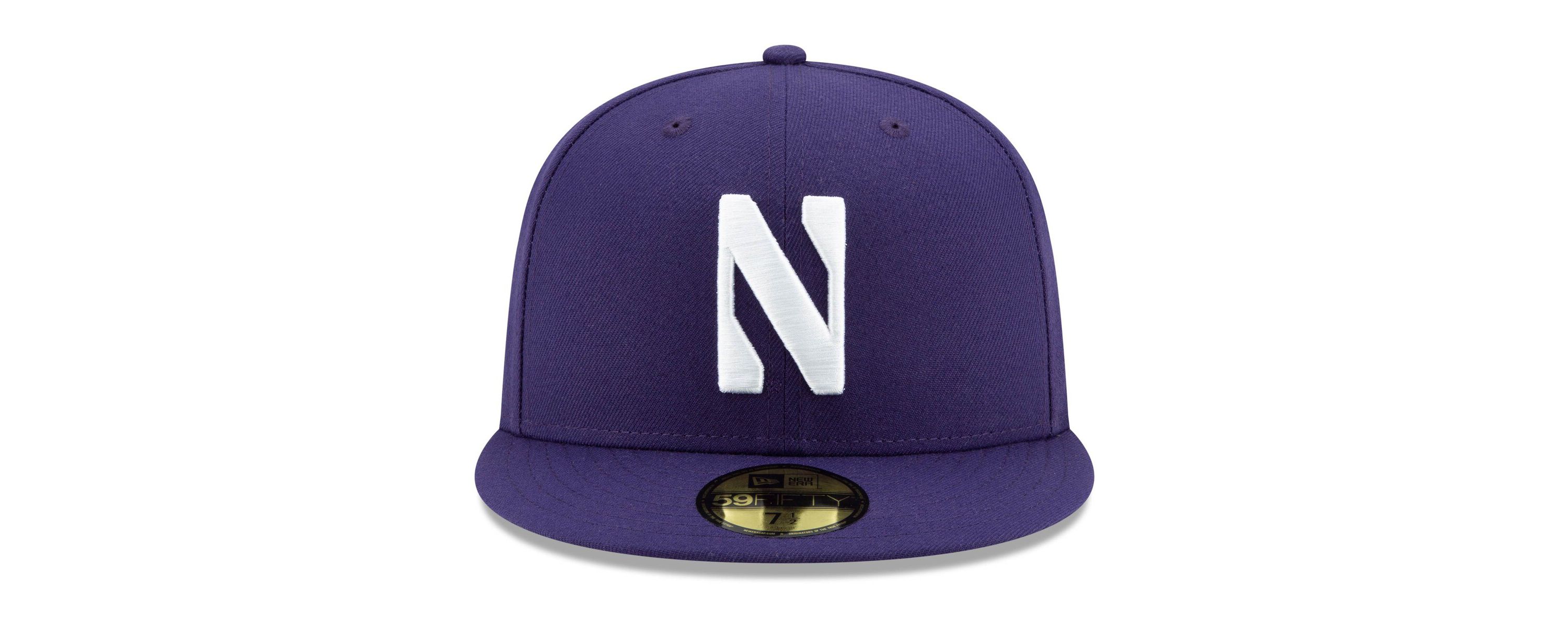 NCAA Northwestern Wildcats Primary Team Logo Basic 59FIFTY Fitted Hat