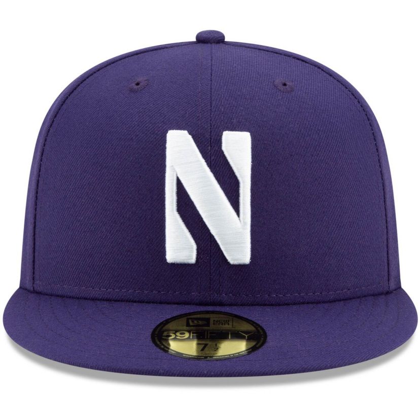 NCAA Northwestern Wildcats Primary Team Logo Basic 59FIFTY Fitted Hat