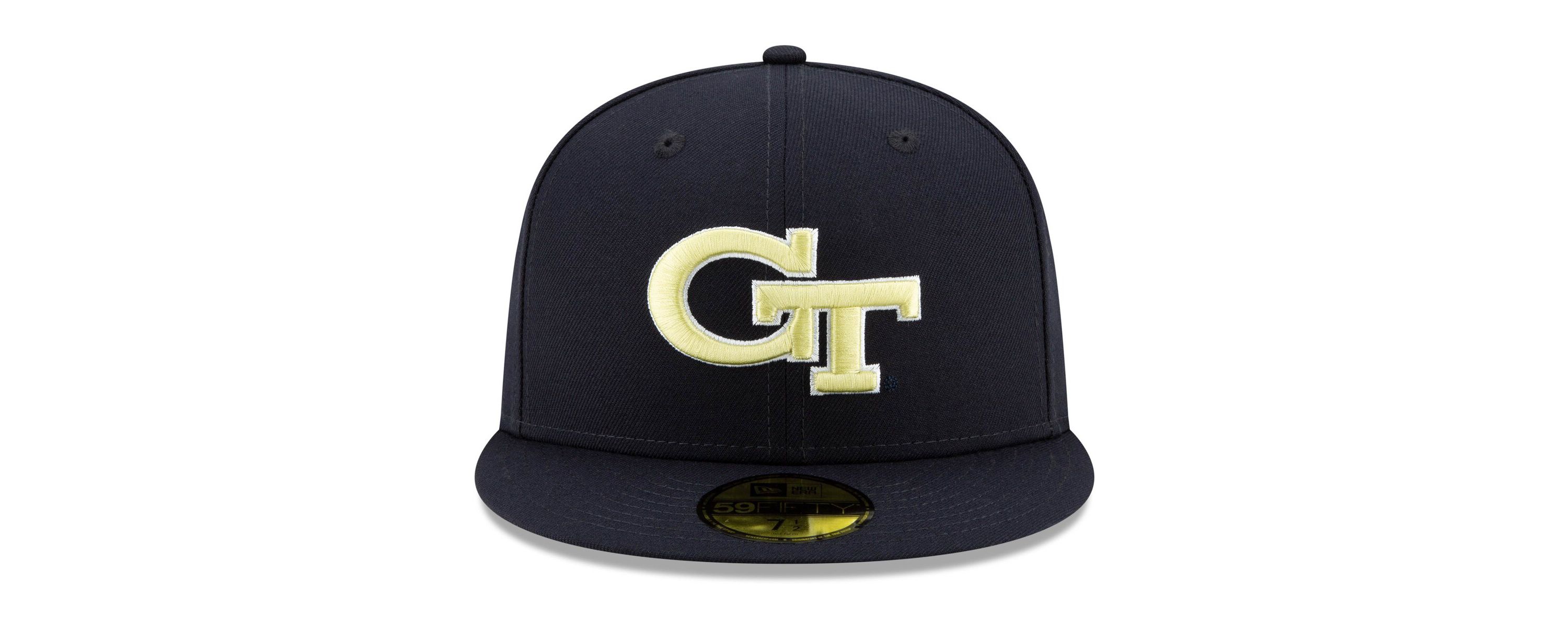 Georgia Tech Yellow Jackets NCAA Georgia Tech Jackets Primary Team Logo Basic 59FIFTY Fitted Hat