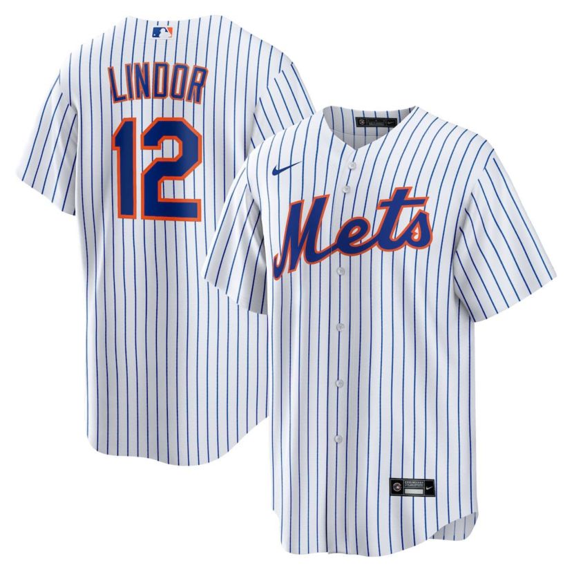 MLB Nike Francisco Lindor New York Mets Home Replica Player Jersey