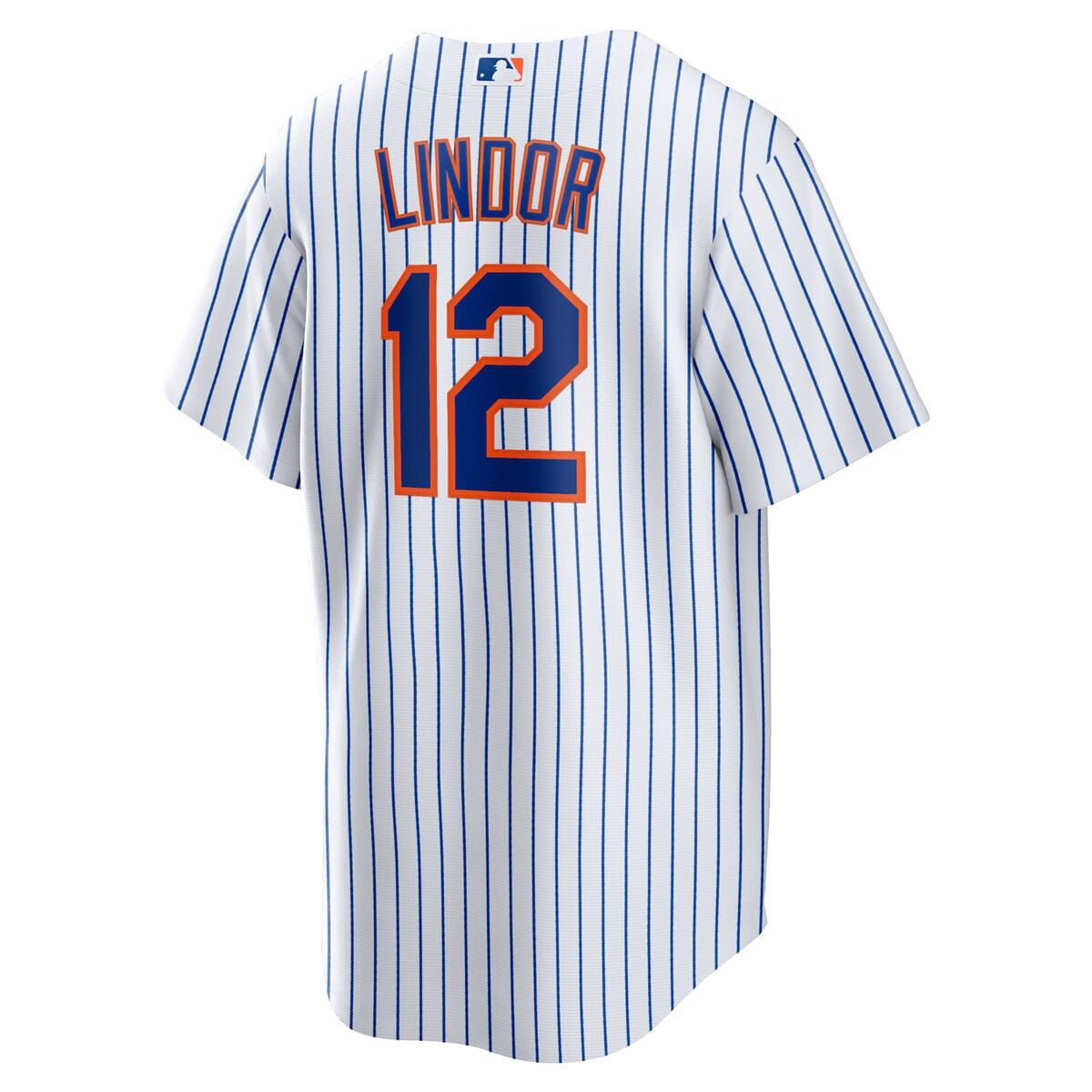 MLB Nike Francisco Lindor New York Mets Home Replica Player Jersey