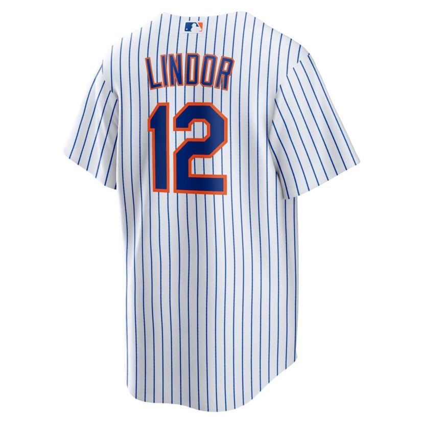 MLB Nike Francisco Lindor New York Mets Home Replica Player Jersey