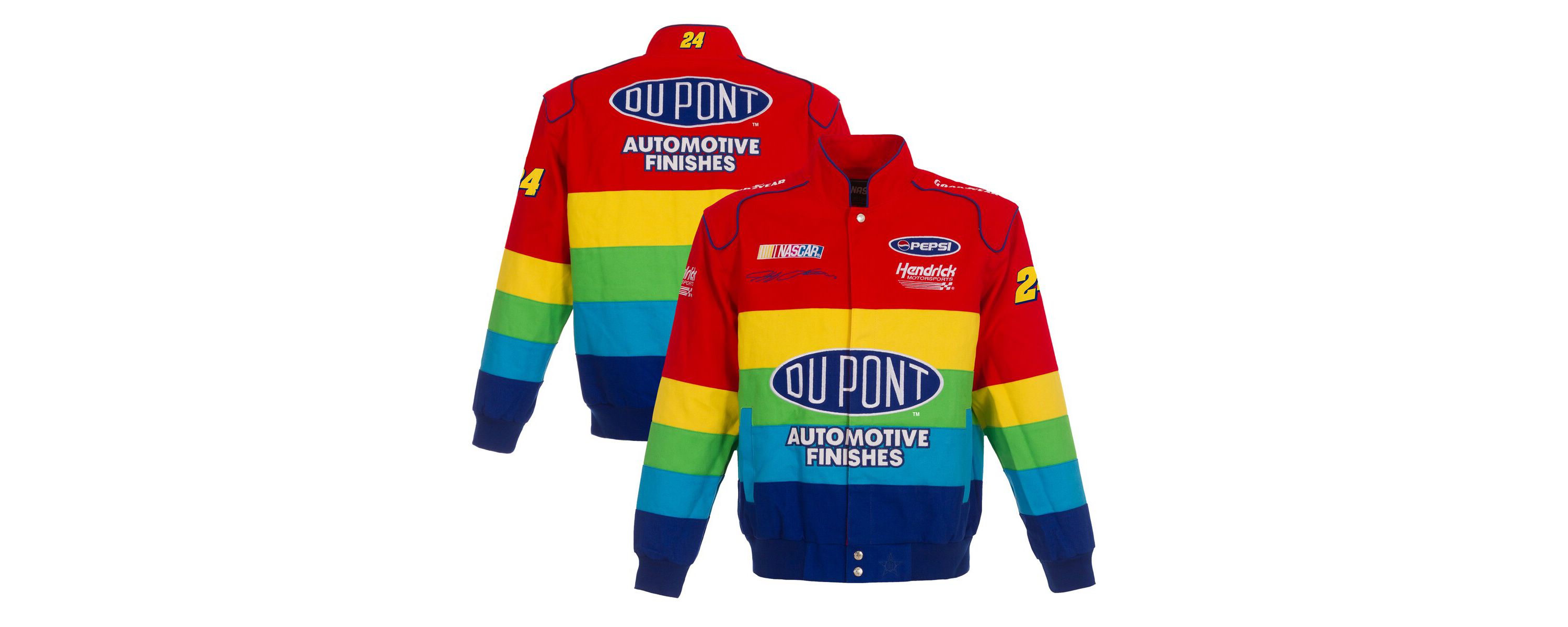 NASCAR Red/Blue Jeff Gordon Twill Uniform Full-Snap Jacket