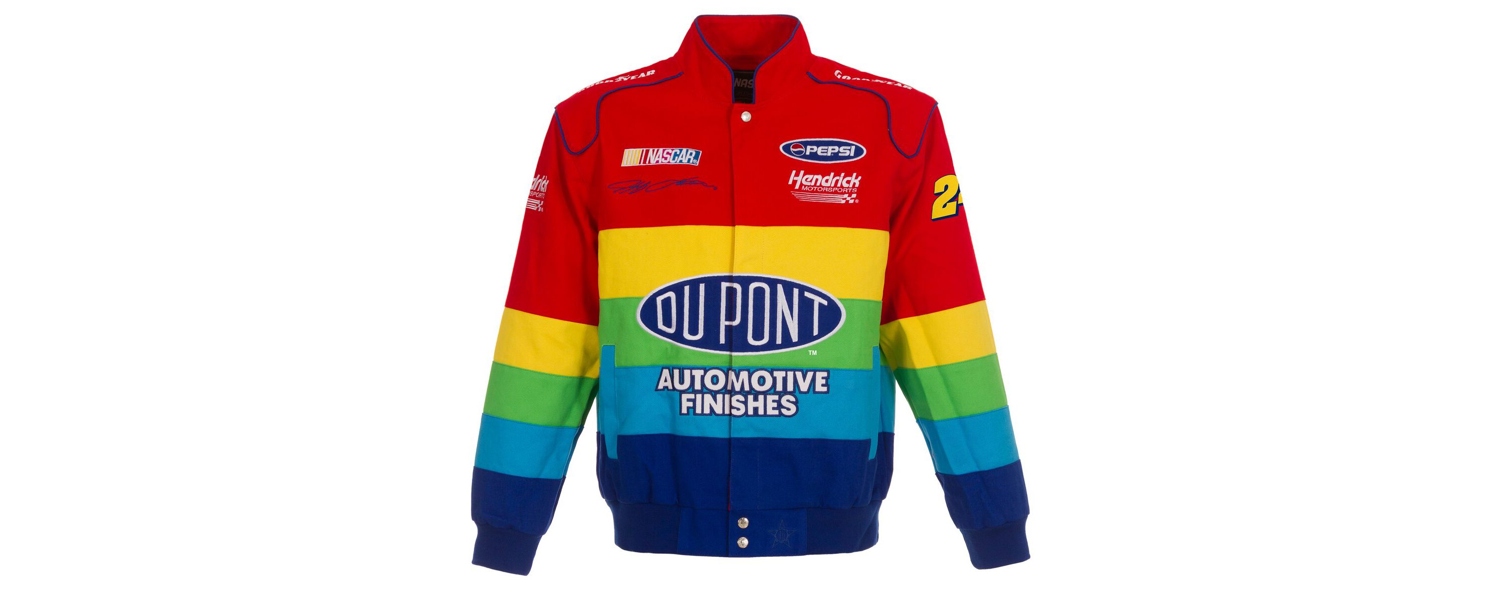 NASCAR Red/Blue Jeff Gordon Twill Uniform Full-Snap Jacket