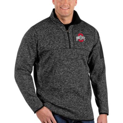 NCAA Ohio State Buckeyes Big & Tall Fortune Quarter-Zip Pullover Jacket