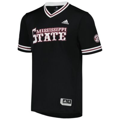 NCAA Mississippi State Bulldogs Replica V-Neck Baseball Jersey