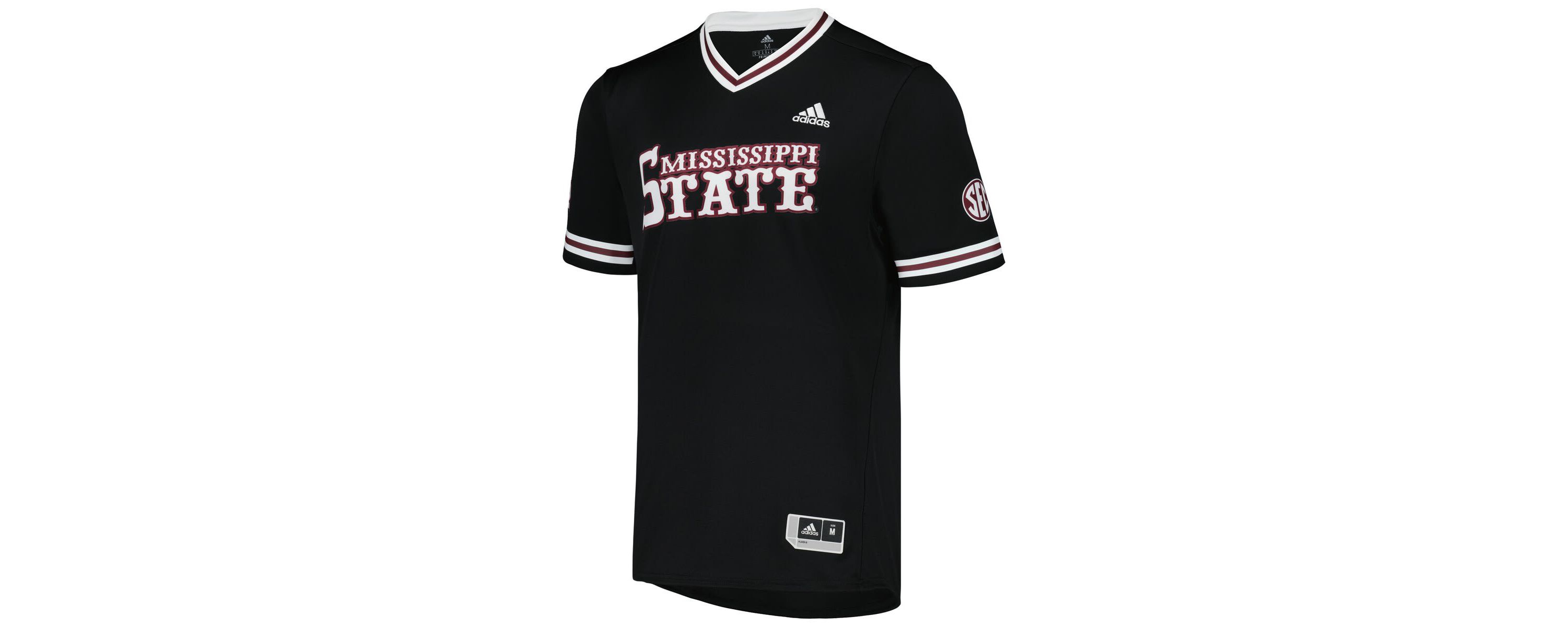 NCAA Mississippi State Bulldogs Replica V-Neck Baseball Jersey