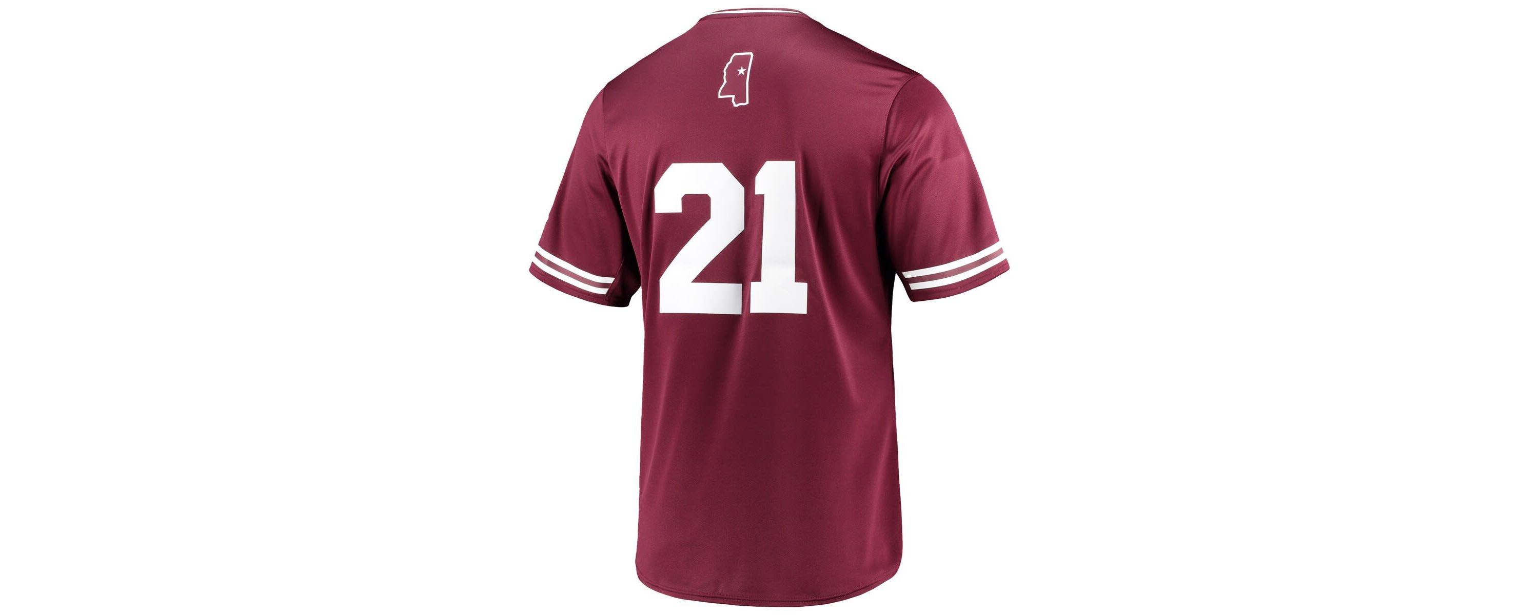 NCAA Mississippi State Bulldogs Replica V-Neck Baseball Jersey