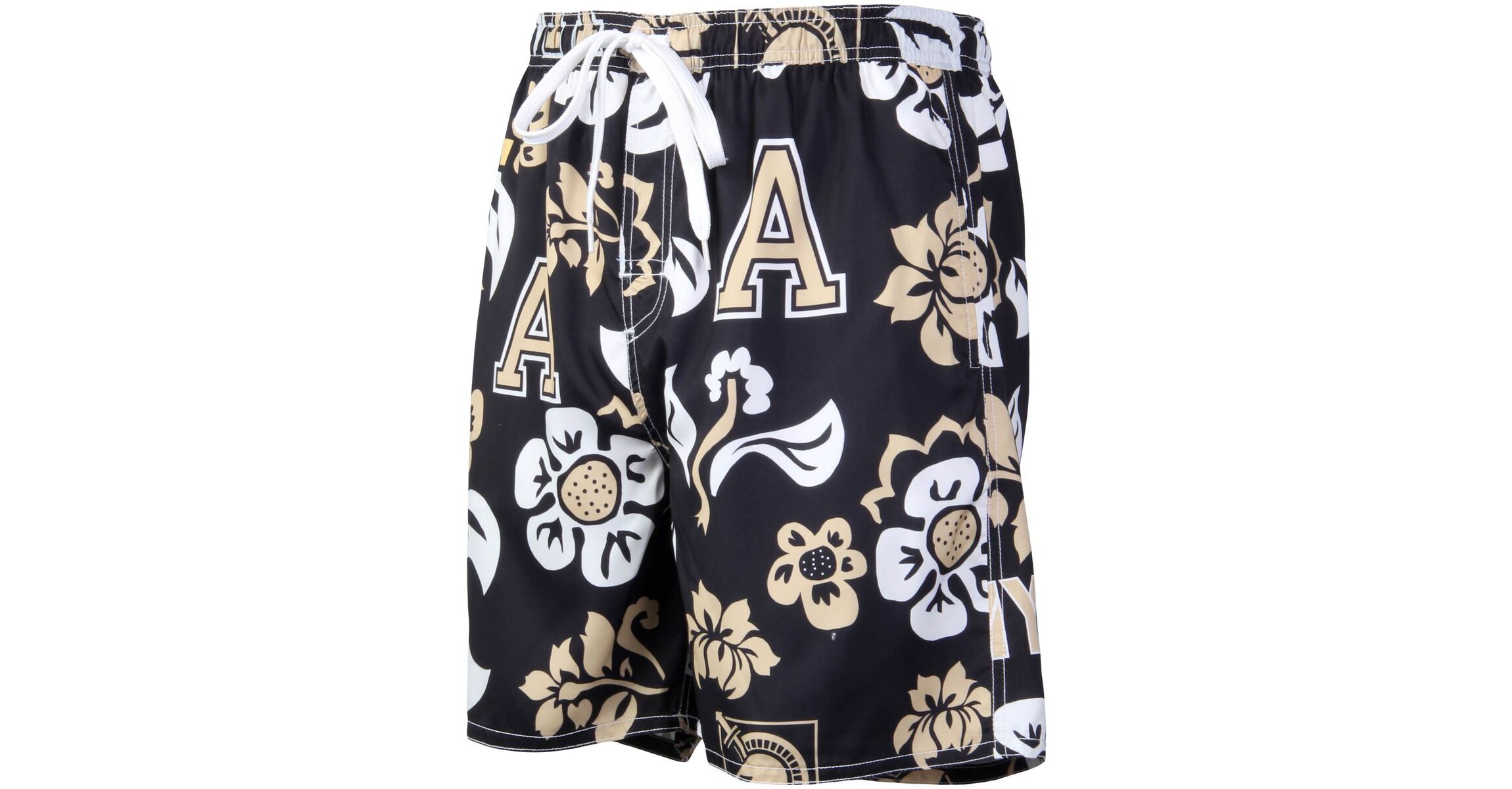 Army Black Knights NCAA Army Knights Floral Volley Logo Swim Trunks