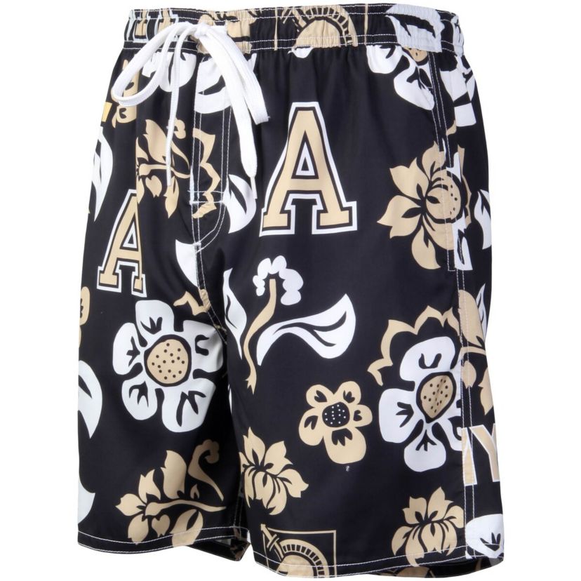 Army Black Knights NCAA Army Knights Floral Volley Logo Swim Trunks