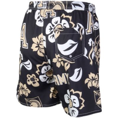 Army Black Knights NCAA Floral Volley Logo Swim Trunks