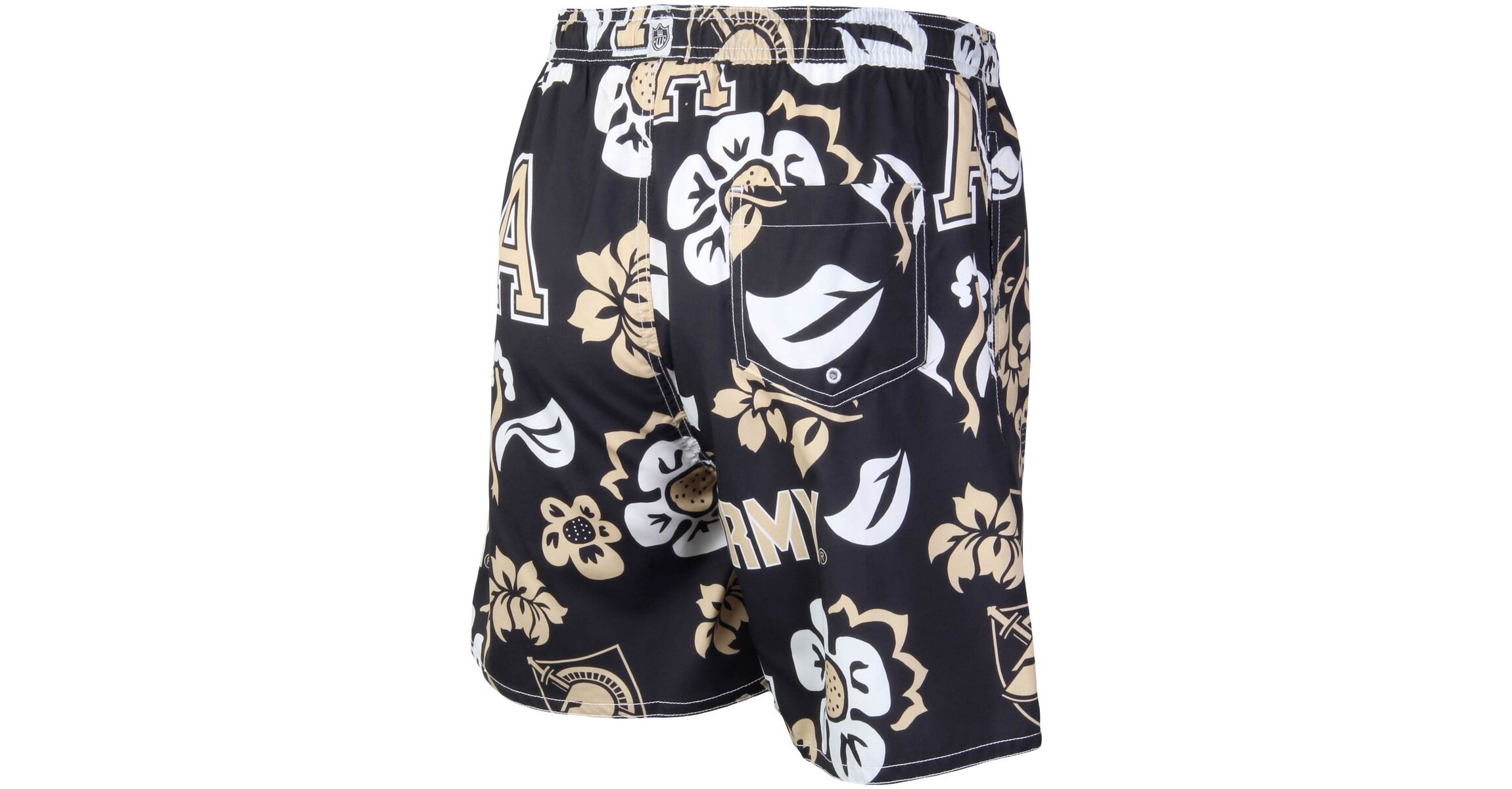 Army Black Knights NCAA Army Knights Floral Volley Logo Swim Trunks