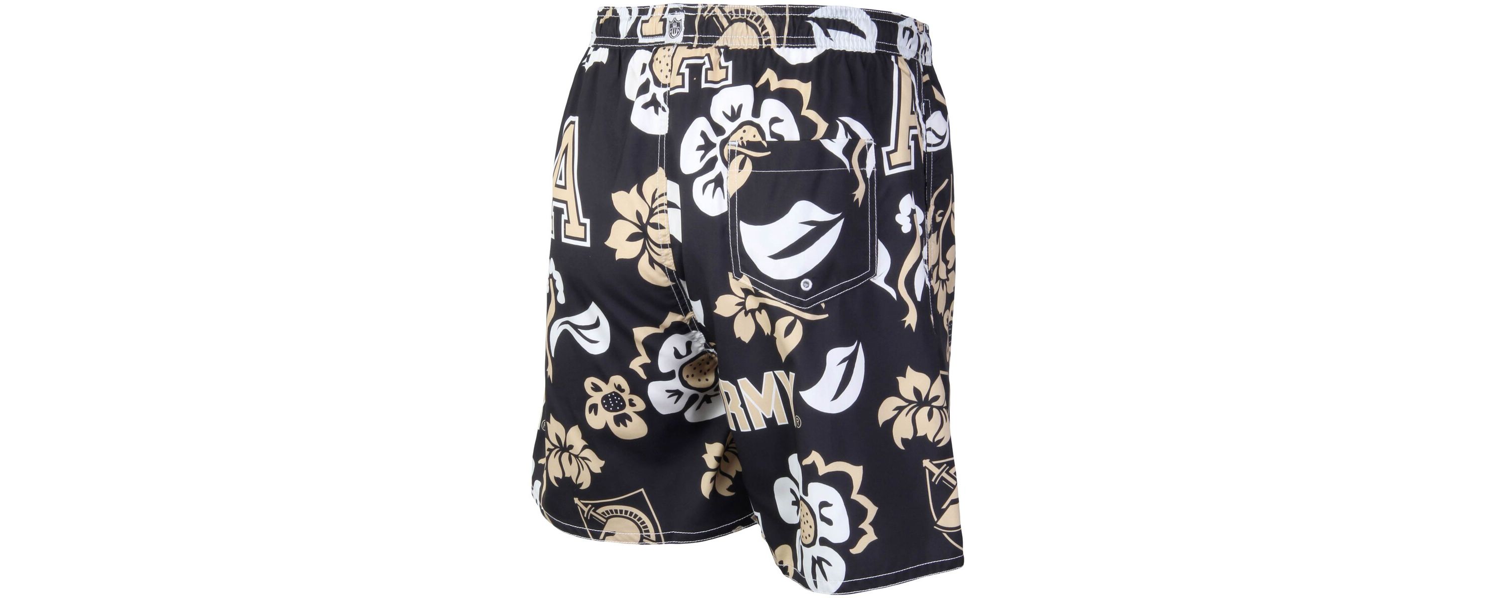 Army Black Knights NCAA Army Knights Floral Volley Logo Swim Trunks