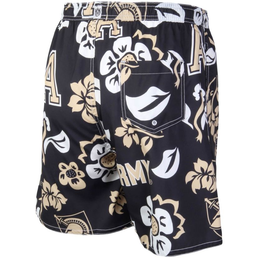 Army Black Knights NCAA Army Knights Floral Volley Logo Swim Trunks