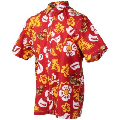 NCAA Minnesota Golden Gophers Floral Button-Up Shirt