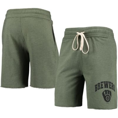 MLB Heathered Milwaukee Brewers Mainstream Tri-Blend Shorts