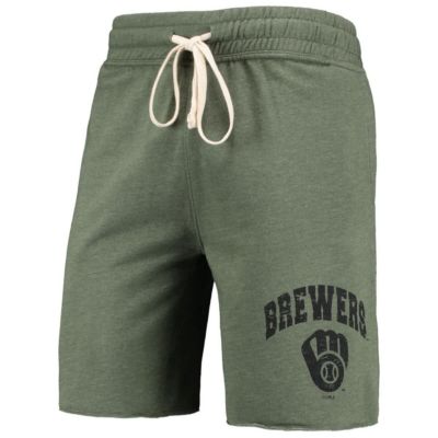 MLB Heathered Milwaukee Brewers Mainstream Tri-Blend Shorts