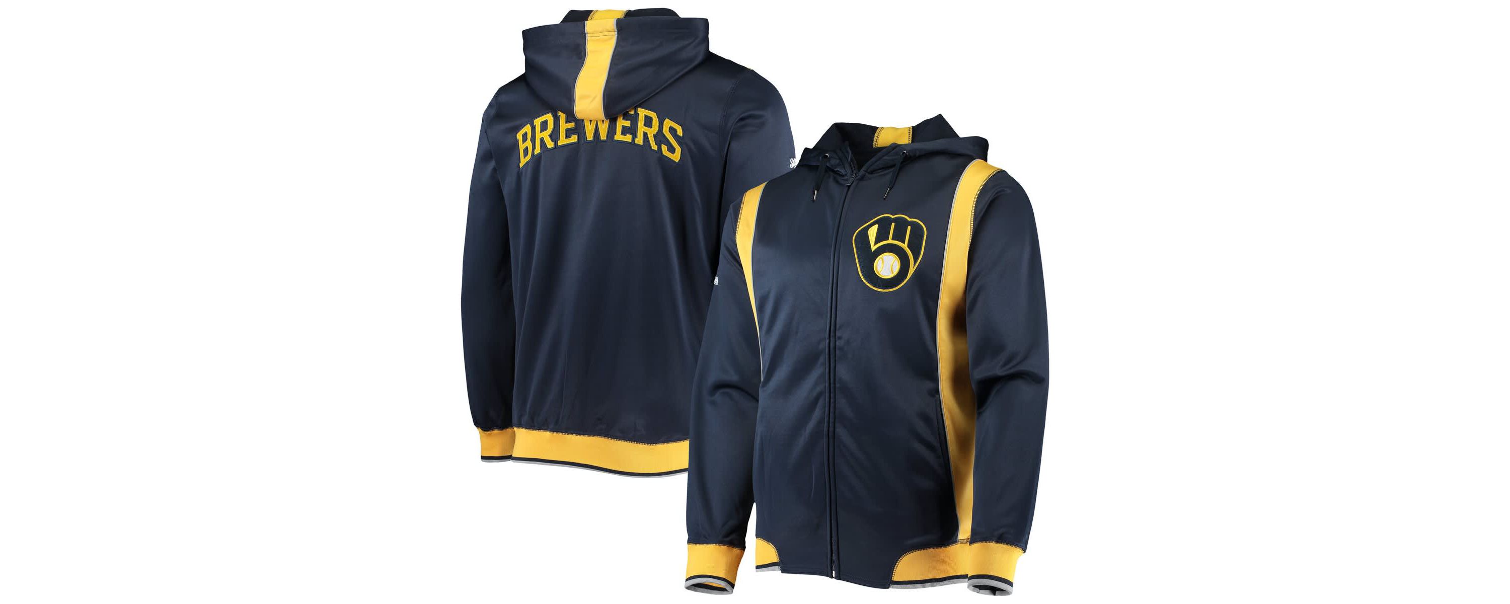 MLB Milwaukee Brewers Team Full-Zip Hoodie