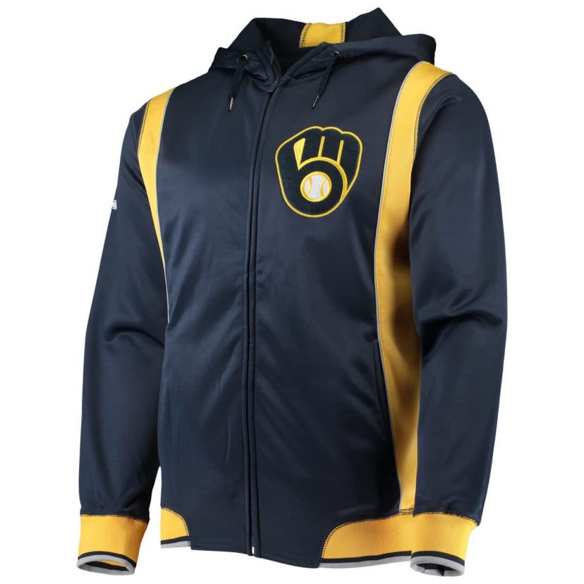 MLB Milwaukee Brewers Team Full-Zip Hoodie