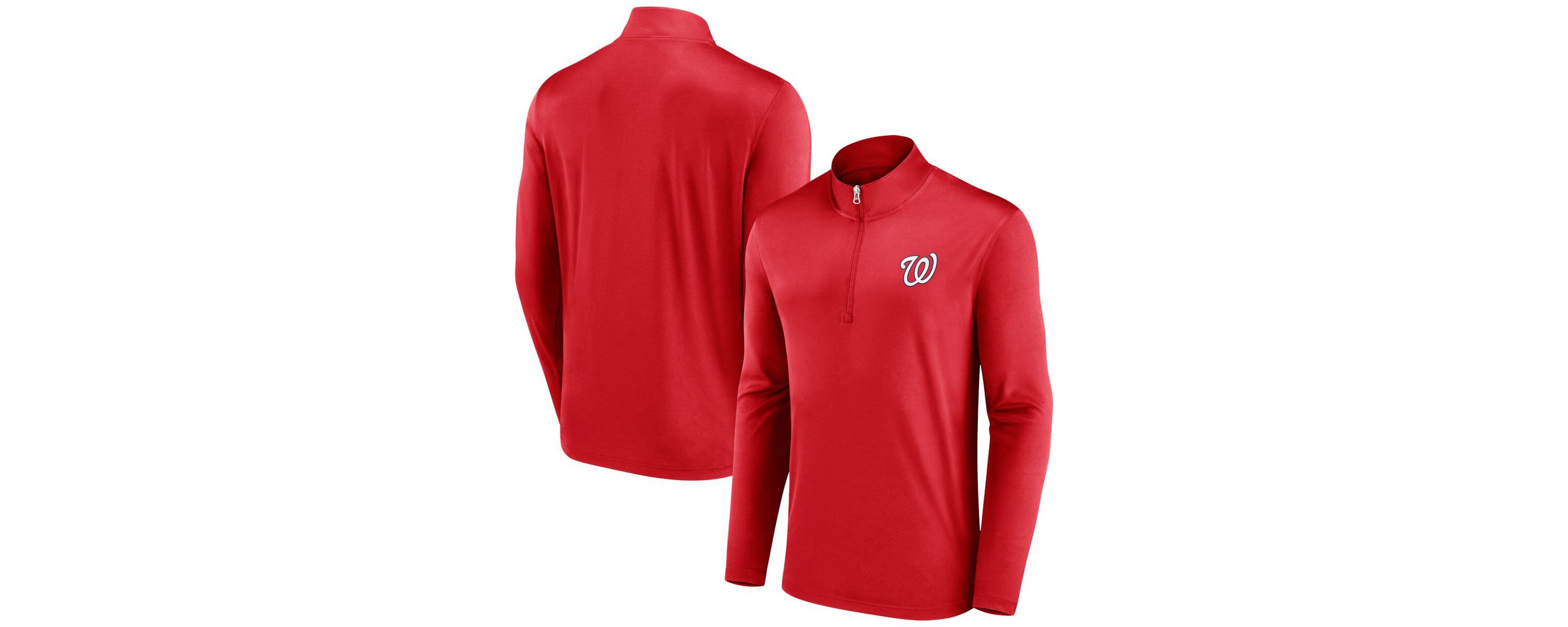 MLB Fanatics Washington Nationals Underdog Mindset Quarter-Zip Top