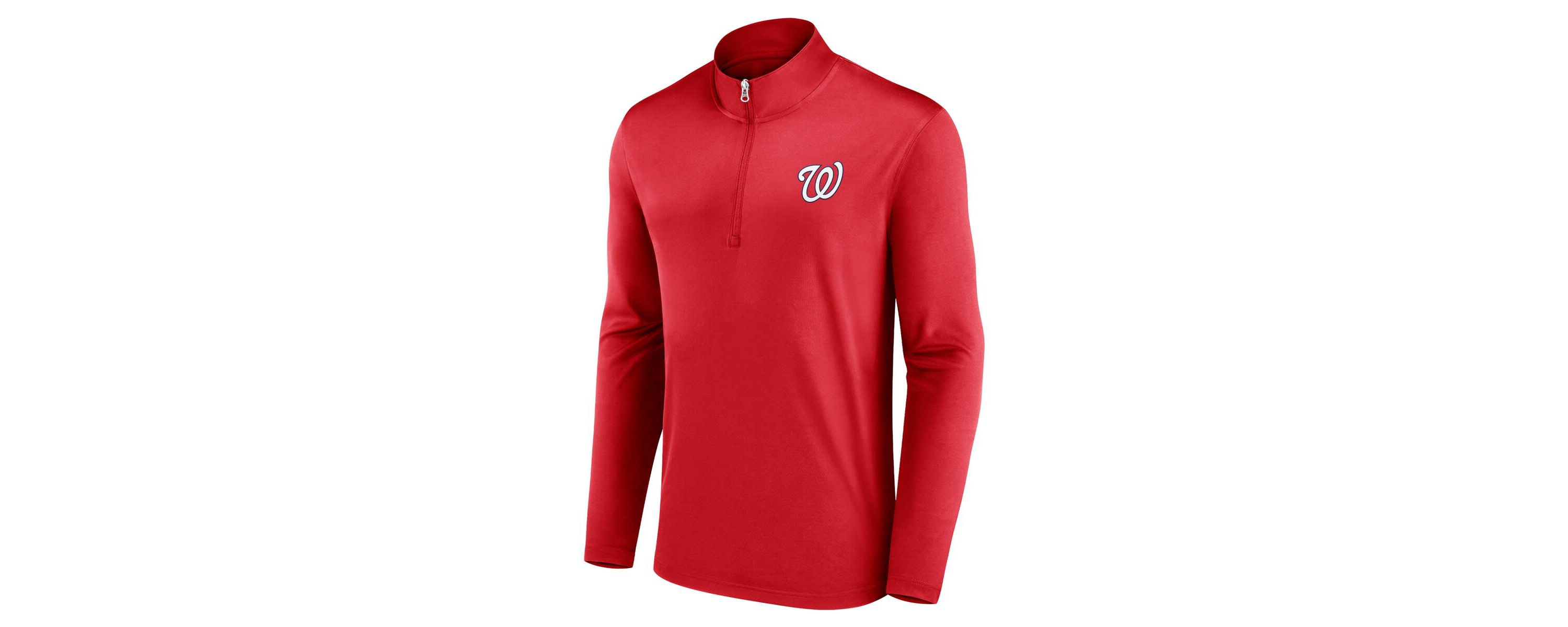 MLB Fanatics Washington Nationals Underdog Mindset Quarter-Zip Top