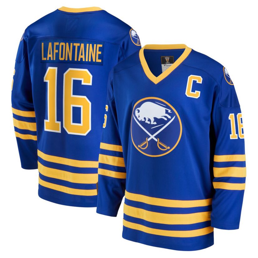 NHL Fanatics Pat LaFontaine Buffalo Sabres Breakaway Retired Player Jersey
