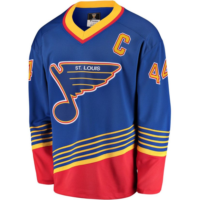 NHL Fanatics Chris Pronger St. Louis Blues Breakaway Retired Player Jersey