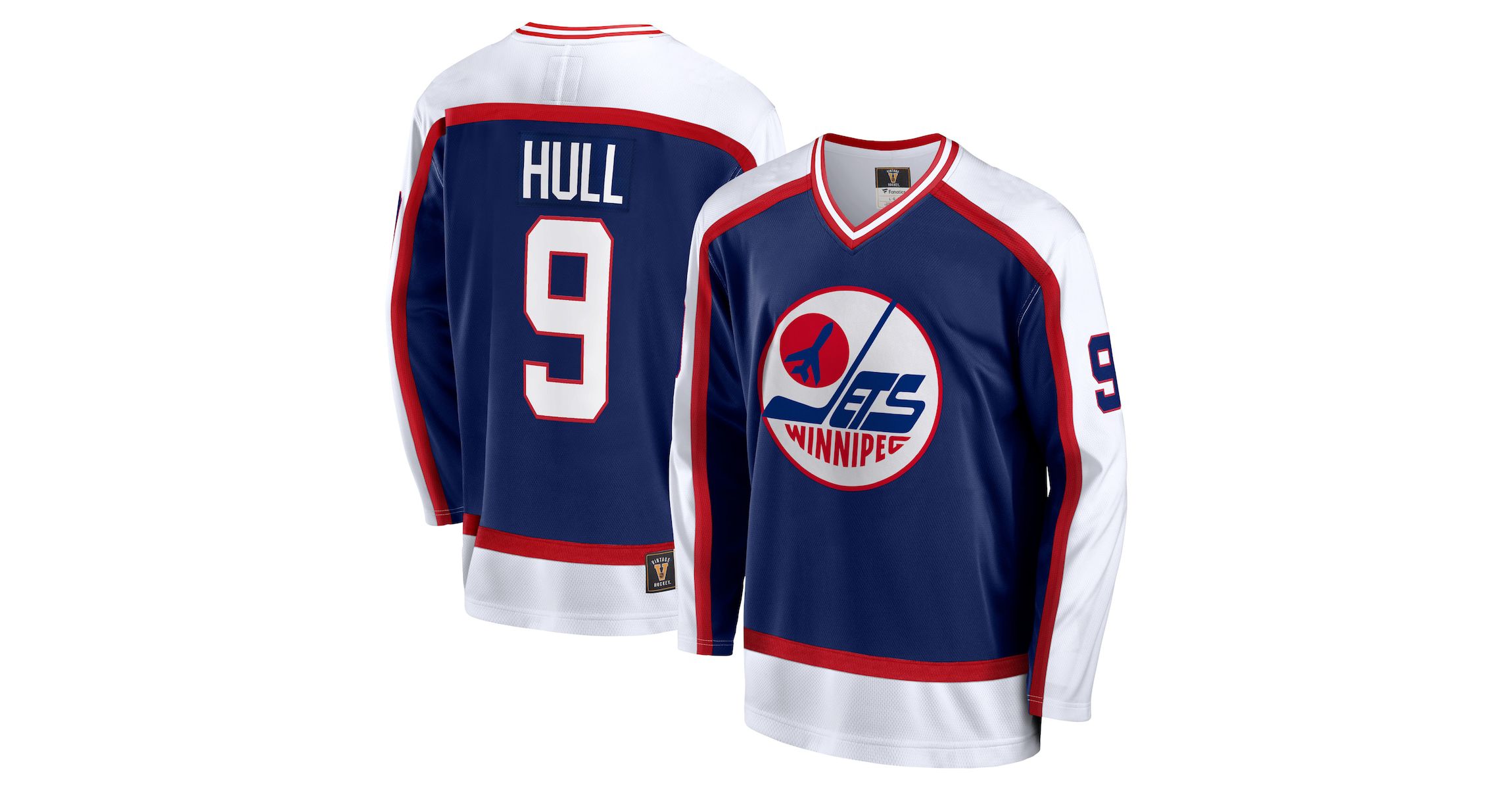 NHL Fanatics Bobby Hull Winnipeg Jets Breakaway Retired Player Jersey