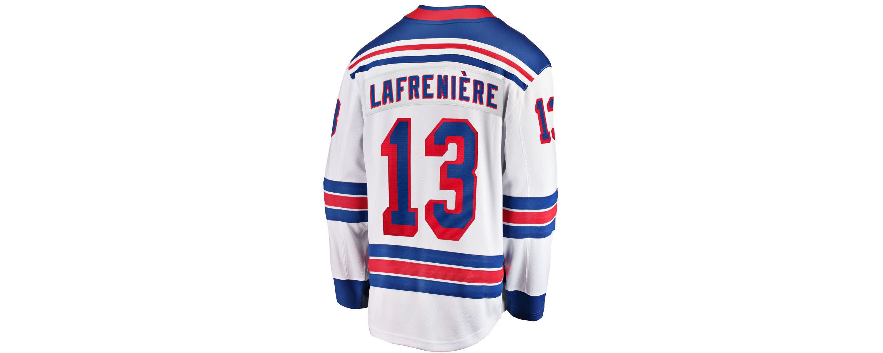 NHL Fanatics Alexis Lafreniere New York Rangers Breakaway Jersey