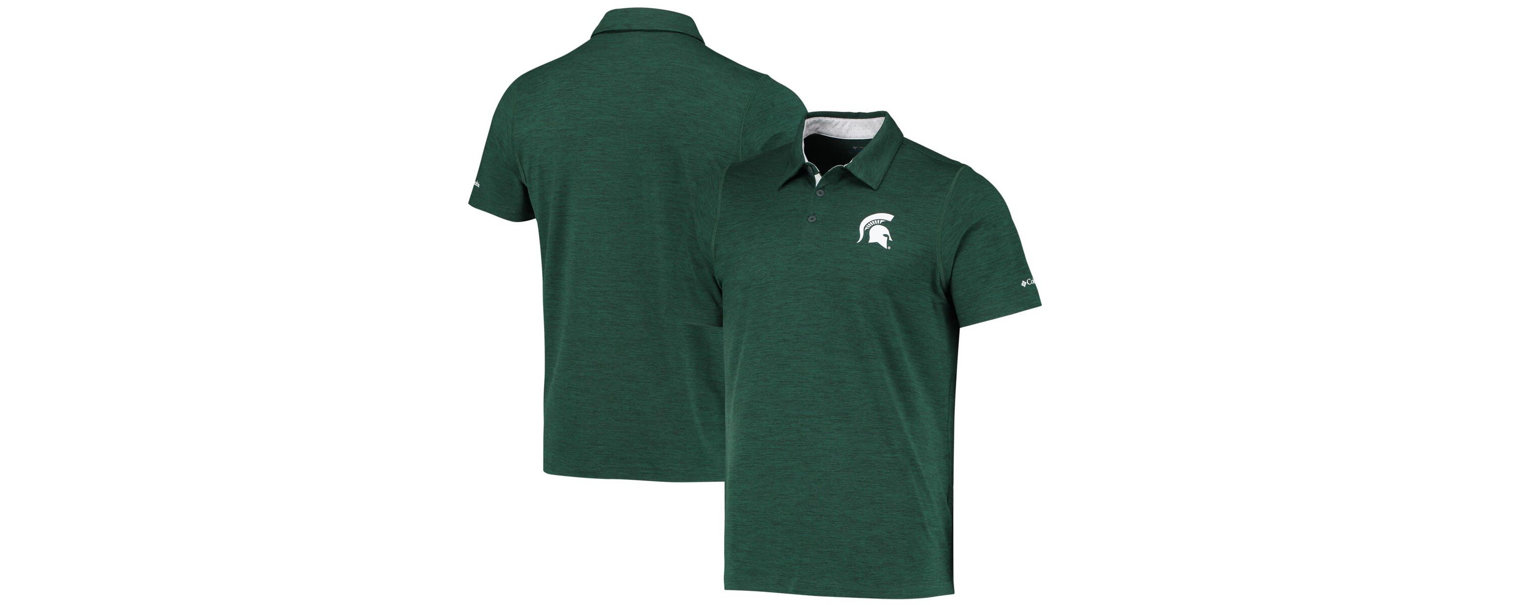 NCAA Michigan State Spartans Tech Trail Omni-Shade Polo