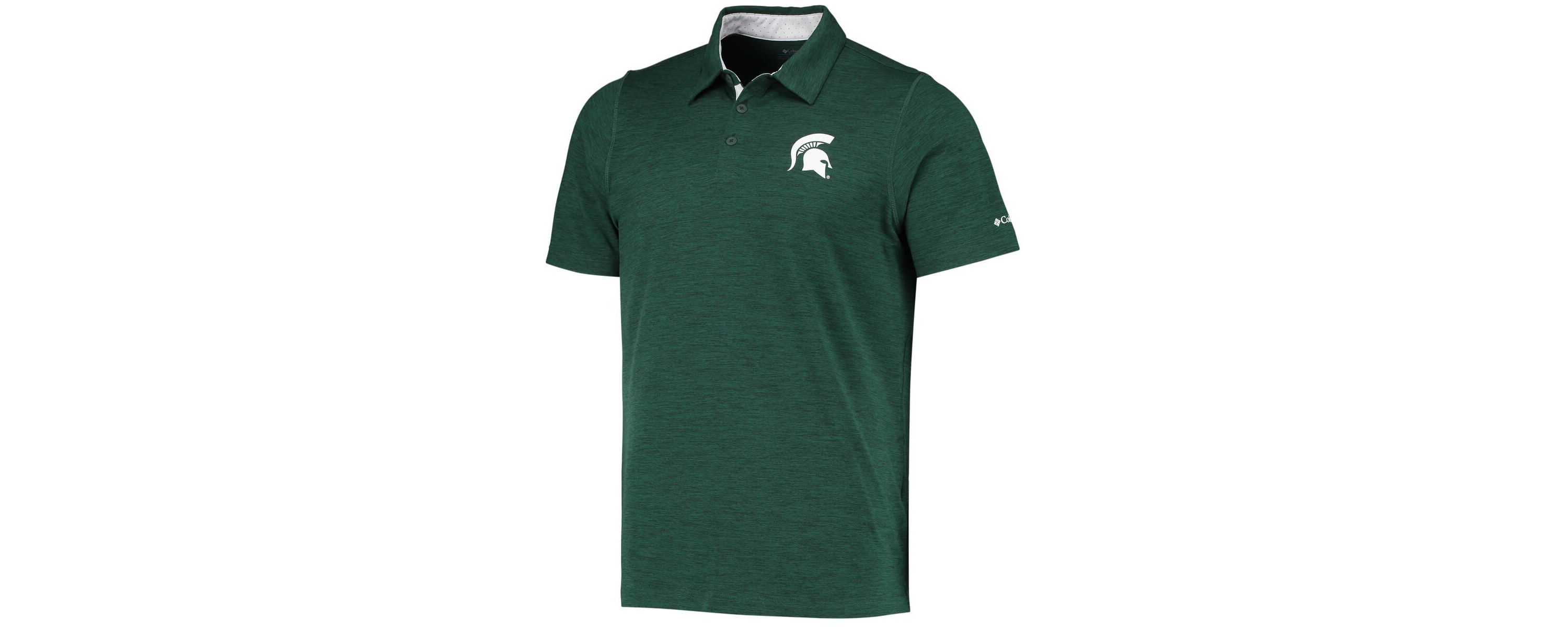 NCAA Michigan State Spartans Tech Trail Omni-Shade Polo