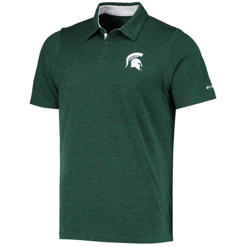 NCAA Michigan State Spartans Tech Trail Omni-Shade Polo