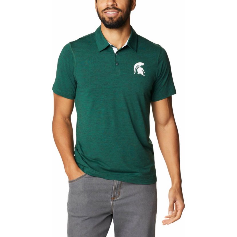NCAA Michigan State Spartans Tech Trail Omni-Shade Polo