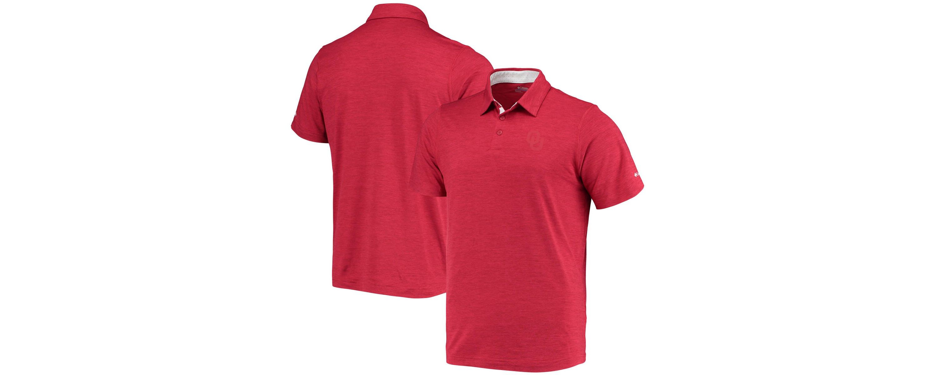 NCAA Oklahoma Sooners Tech Trail Omni-Shade Polo