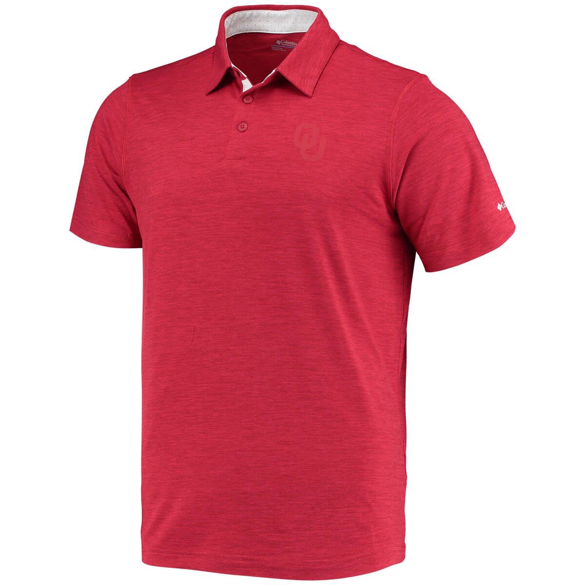 NCAA Oklahoma Sooners Tech Trail Omni-Shade Polo