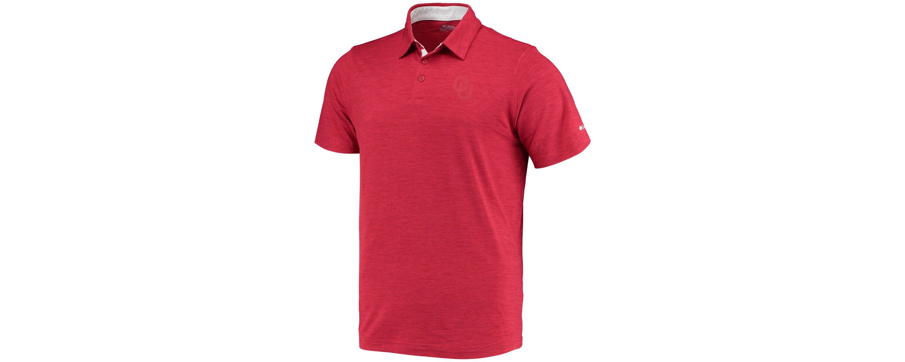 NCAA Oklahoma Sooners Tech Trail Omni-Shade Polo