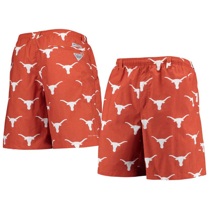 NCAA Texas Texas Longhorns PFG Backcast II 8" Omni-Shade Hybrid Shorts