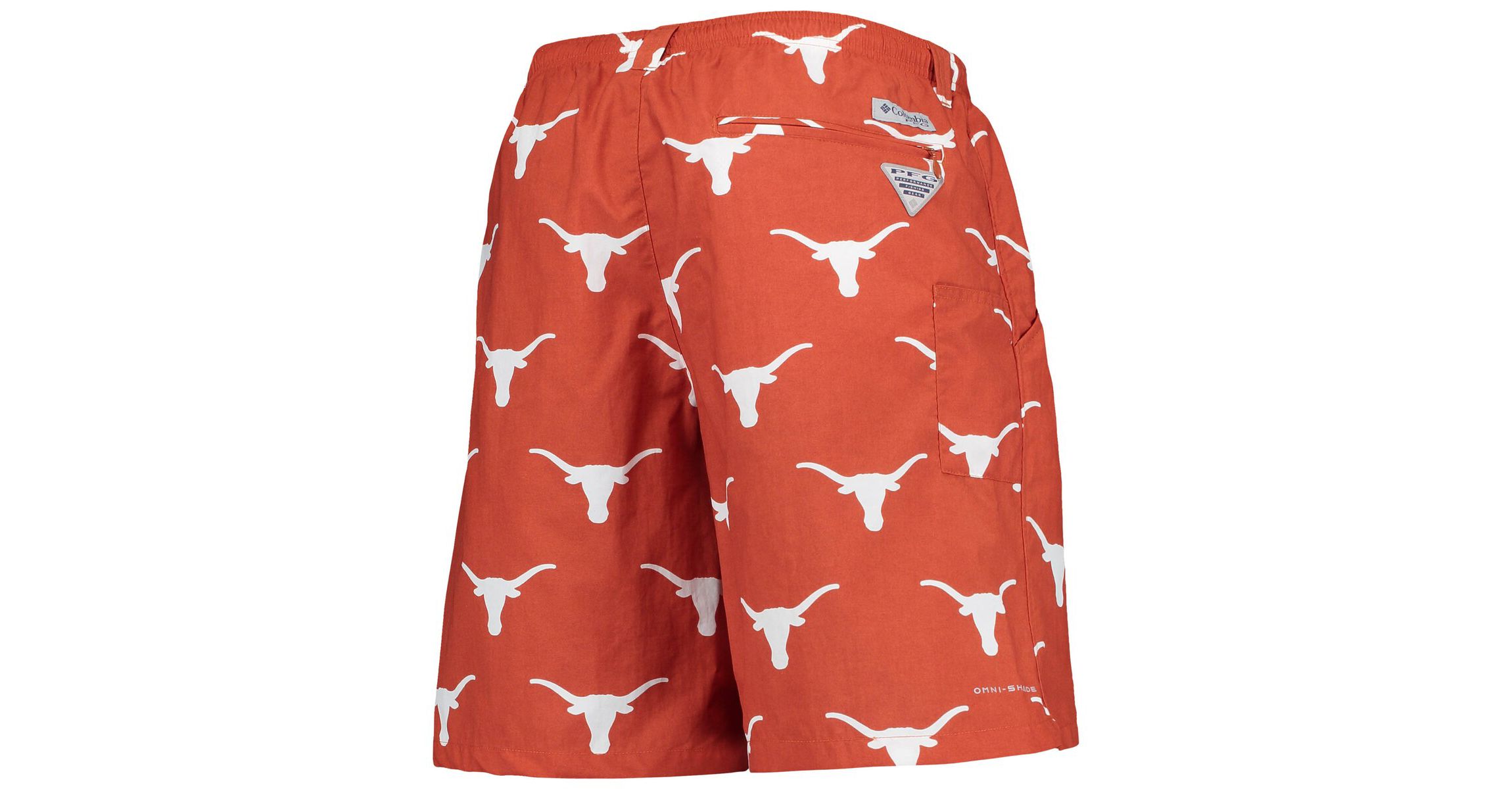 NCAA Texas Texas Longhorns PFG Backcast II 8" Omni-Shade Hybrid Shorts