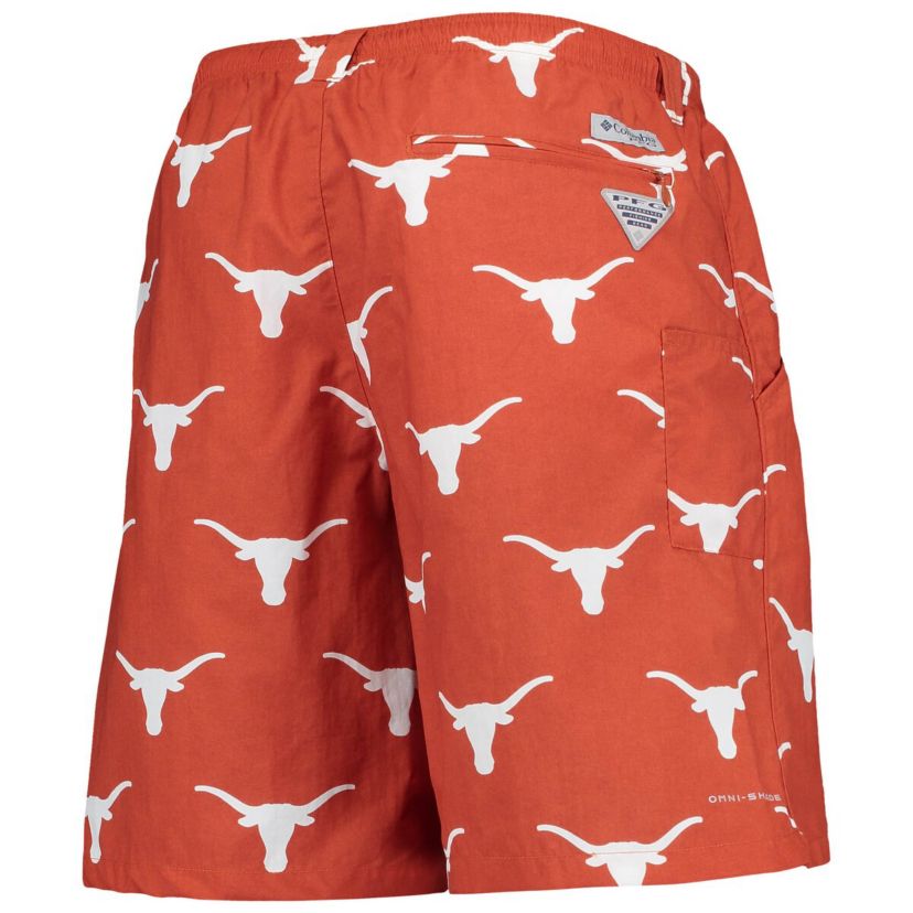 NCAA Texas Texas Longhorns PFG Backcast II 8" Omni-Shade Hybrid Shorts