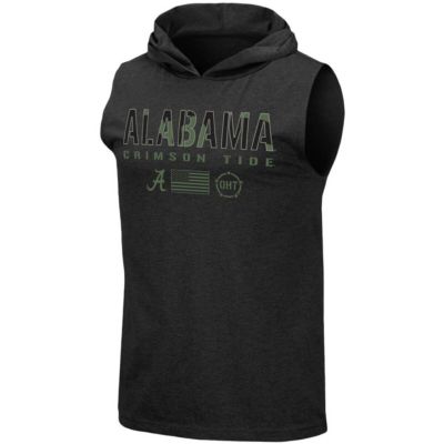 Alabama Crimson Tide NCAA Alabama Tide OHT Military Appreciation Logo Hoodie Sleeveless T-Shirt