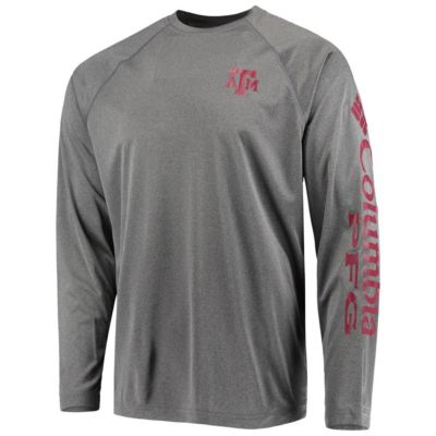 NCAA Texas A&M Aggies Terminal Tackle Omni-Shade Raglan Long Sleeve T-Shirt