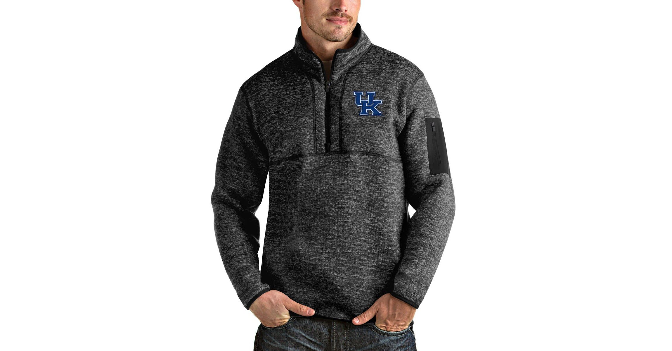NCAA ed Kentucky Wildcats Fortune Half-Zip Pullover Jacket