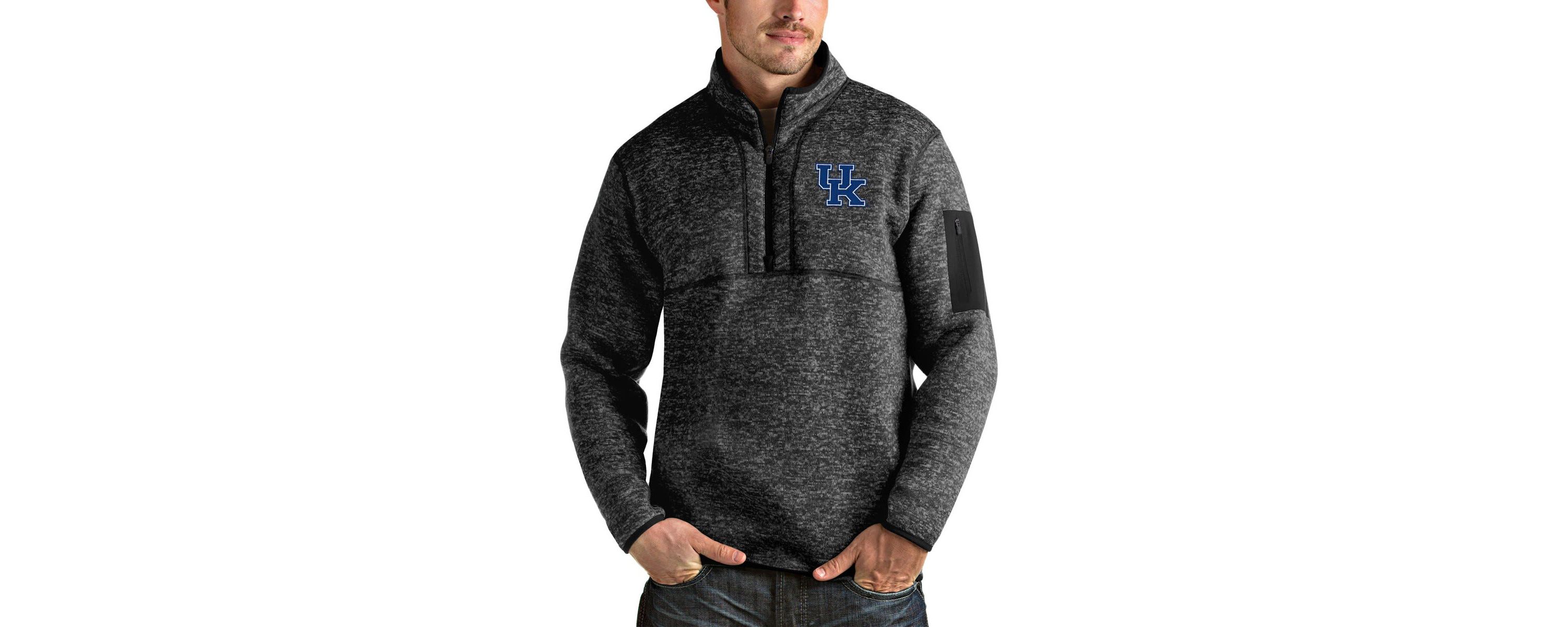 NCAA ed Kentucky Wildcats Fortune Half-Zip Pullover Jacket